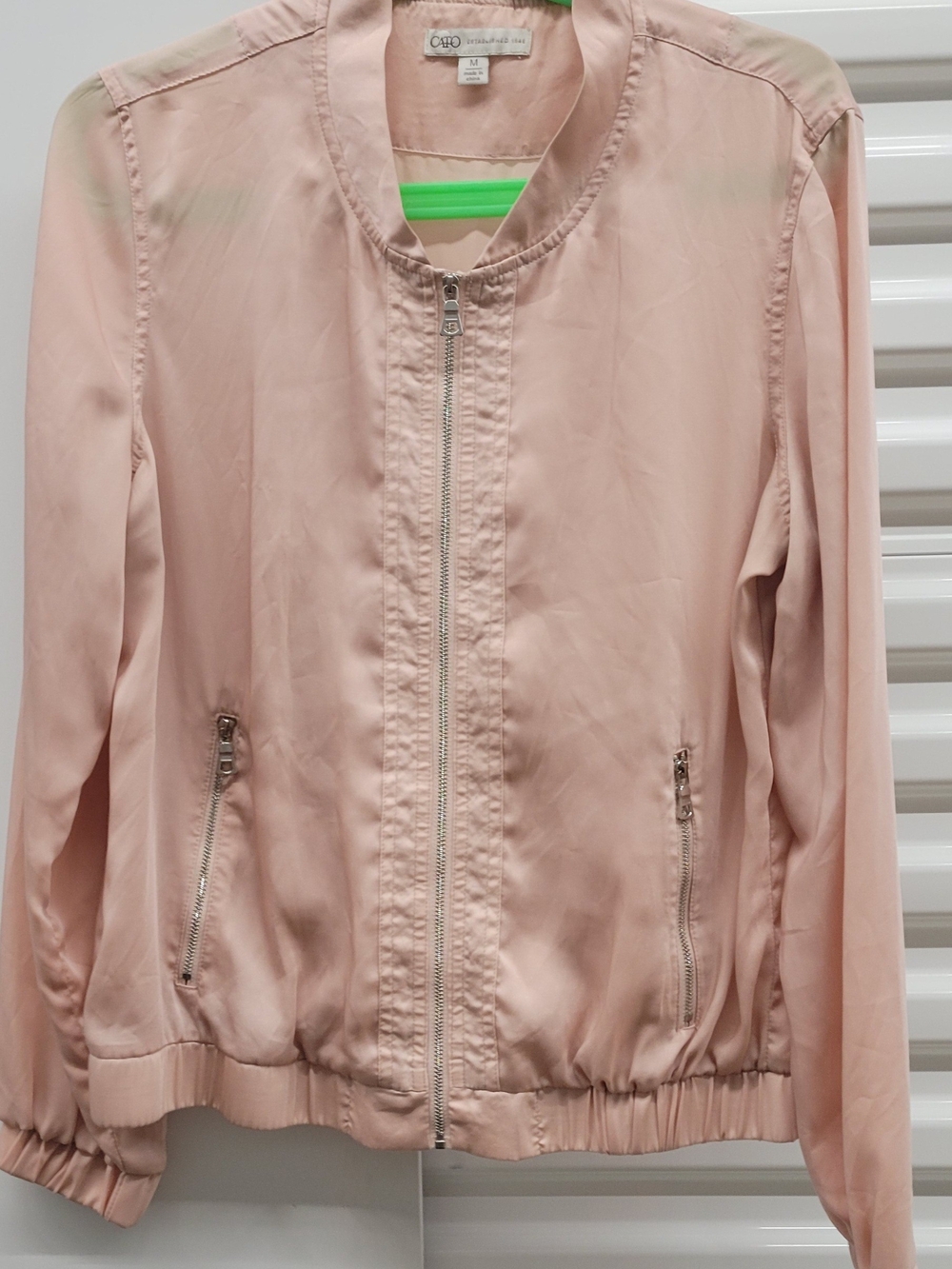 CATO Blush Pink Women's Bomber Jacket